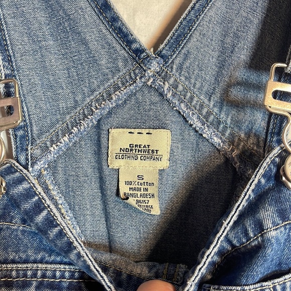 Great Northwest Denim Overalls Small Ladies Classic Fit Y2K 2000s Jean Cotton S - Picture 5 of 13